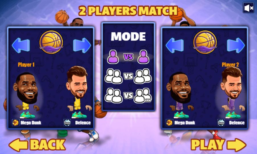 2 players match in Basketball Stars 2026
