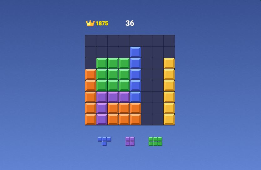 Block Blast gameplay interface