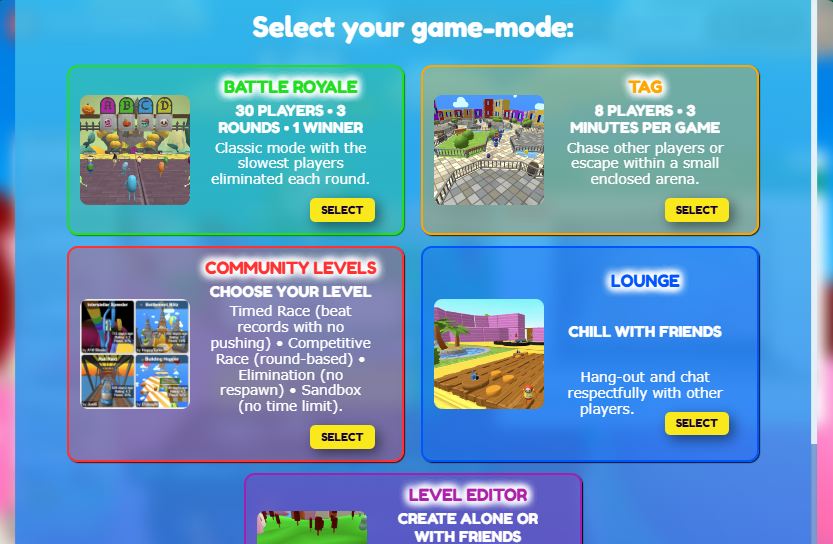 LOLBeans Diverse Modes and Map Creativity