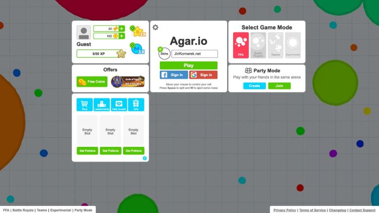 agar.io game modes