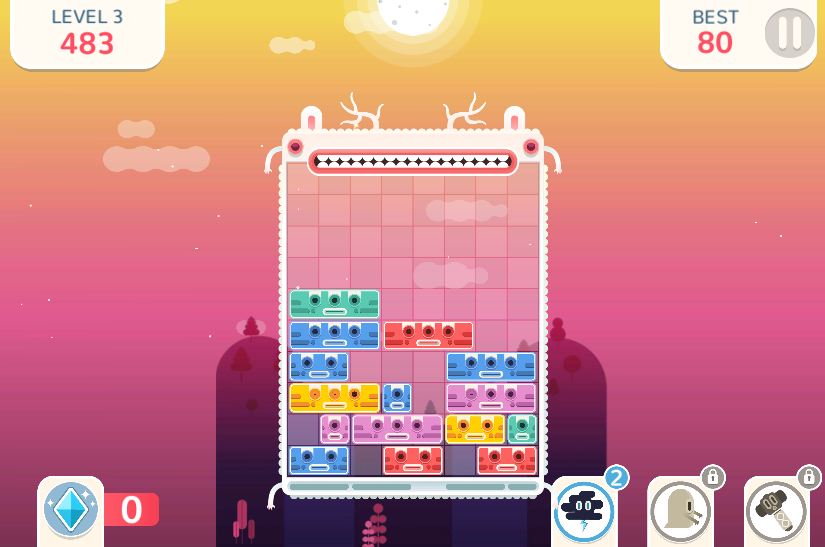 another kind of block game like Block Blast that is Blocky rush