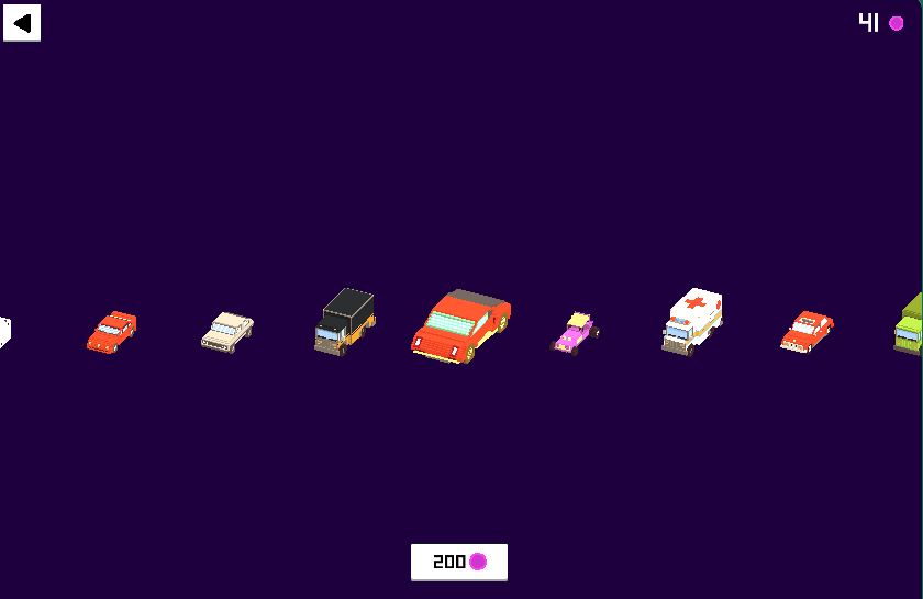 collect gems to buy new car in chase rush