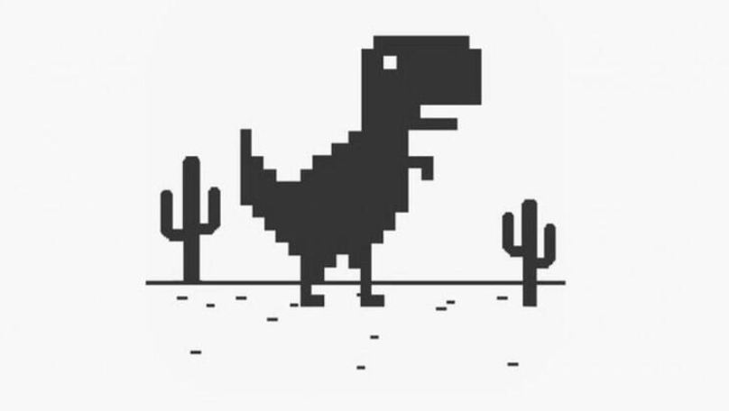 dinosaur game Pixelated Design