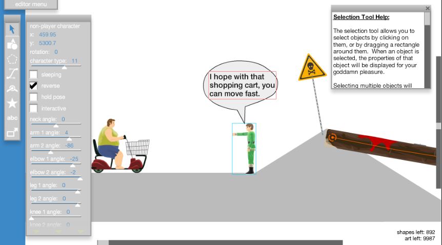 happy wheels level editor custom maps