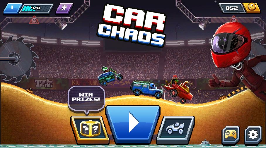 main menu of Car Chaos