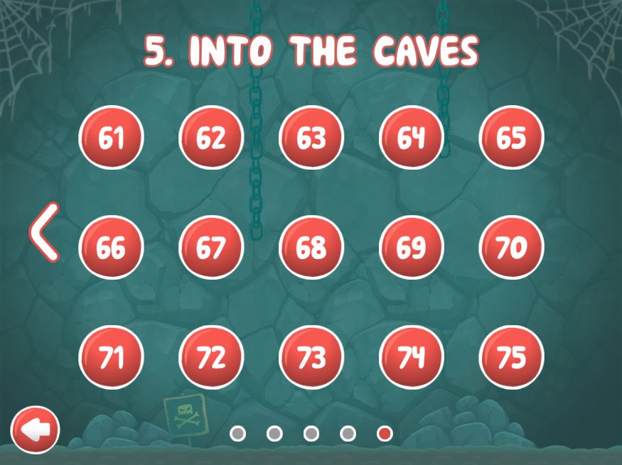 red ball 5 themes with 75 levels in total