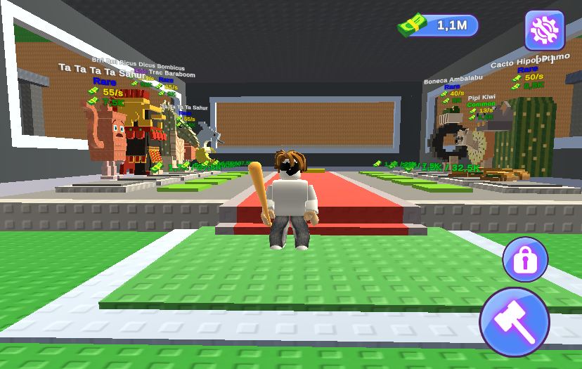steal brainrots gameplay interface